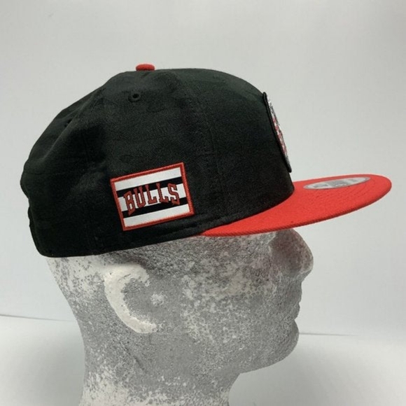Men's New Era Cap Black Camo | Red Chicago Bulls 9FIFTY NBA NWT - Picture 4 of 5